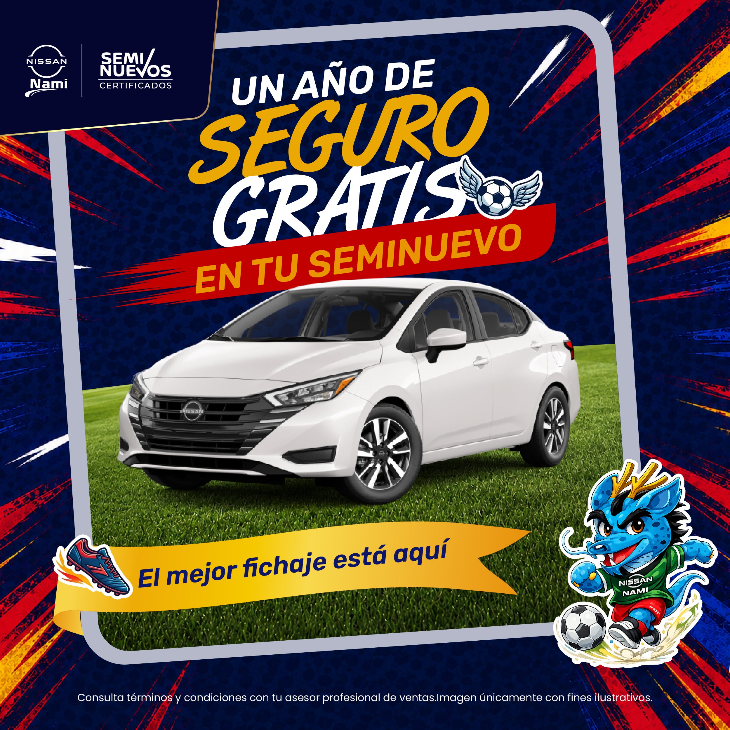 Estrena un seminuevo con seguro gratis